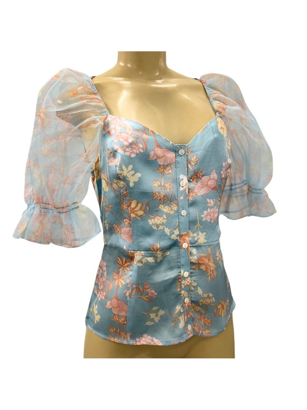 NWT $128 French Connection Diana Drape Top - Picture 5 of 7